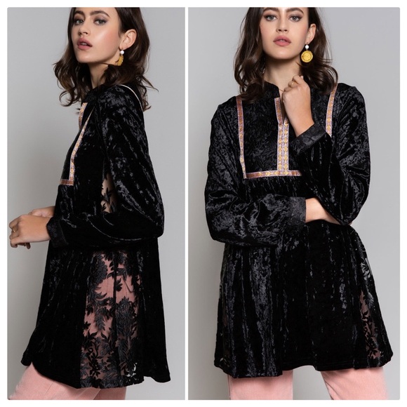POL The Luxury Velvet and Tulle Tunic - Picture 4 of 16